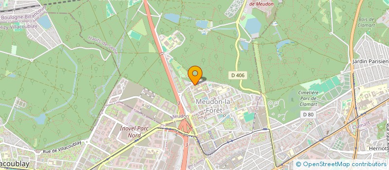 localisation de l'entreprise POMPIER RAID AVENTURE  MEUDON