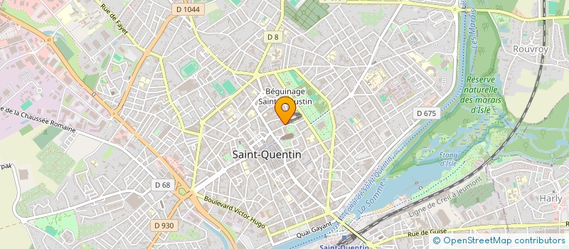 localisation de l'entreprise POMPIERES 10 à SAINT-QUENTIN