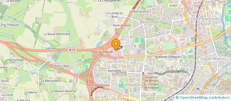 localisation de l'entreprise POMPIERS BRETILLIENS  RENNES