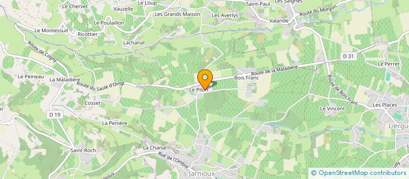 localisation de l'entreprise POMPIERS FRANCE PARTAGE à PORTE DES PIERRES DOREES