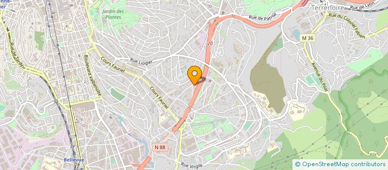 localisation de l'entreprise POMPIERS HUMANITAIRES FRANCAIS  PHF à SAINT-ETIENNE