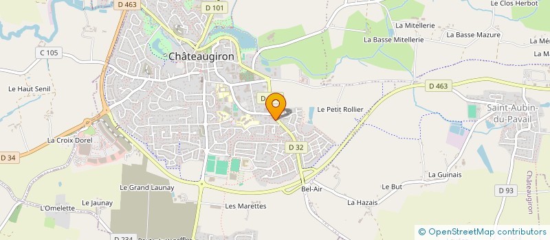 localisation de l'entreprise POMPIERS SOLIDAIRES - BRETAGNE  L'HERMITAGE