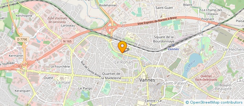 localisation de l'entreprise POMPIERS VANNES AVENTURE à VANNES