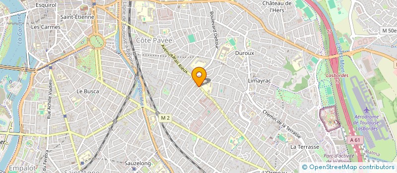 localisation de l'entreprise POMPINO  TOULOUSE