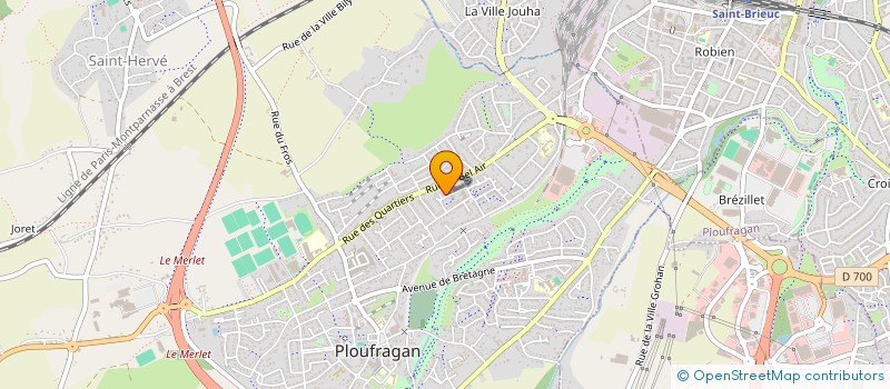 localisation de l'entreprise POMPOMGALLI JIU-JITSU  PLOUFRAGAN