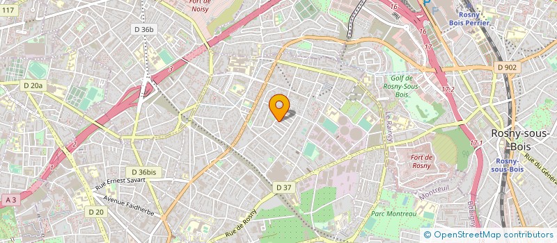 localisation de l'entreprise POMPON à MONTREUIL