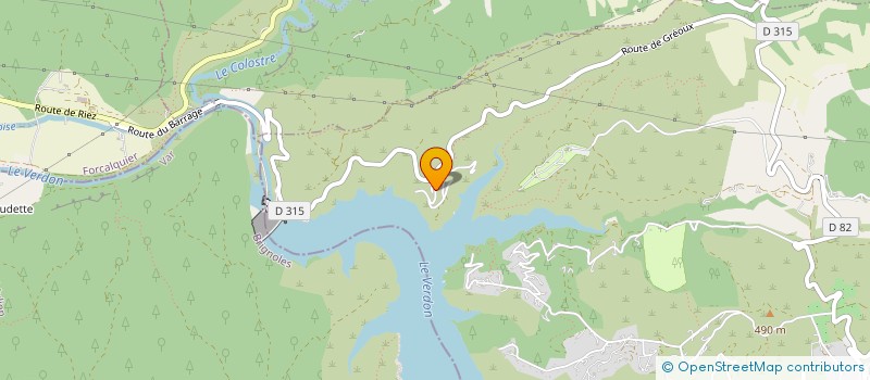 localisation de l'entreprise POMPON  ESPARRON-DE-VERDON