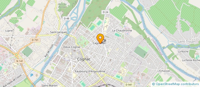 localisation de l'entreprise POMPON à COGNAC