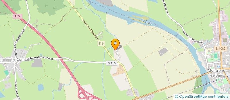 localisation de l'entreprise POMPORT ENERGIE  CHALAIN-LE-COMTAL