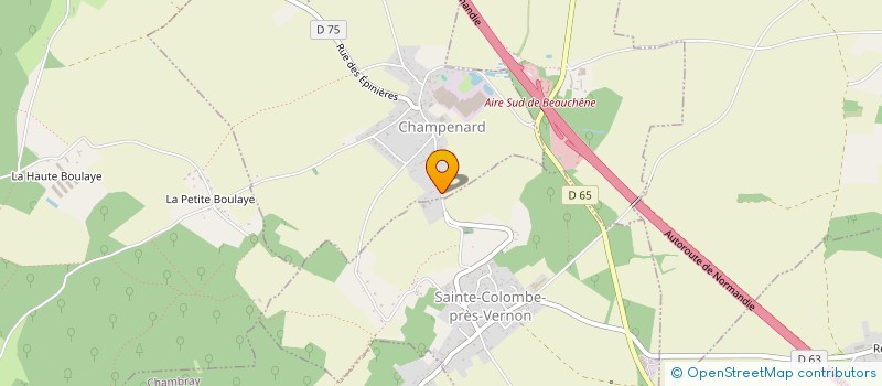 localisation de l'entreprise POMPOUI  CHAMPENARD