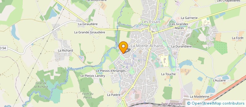localisation de l'entreprise POMPRIC à LES ACHARDS