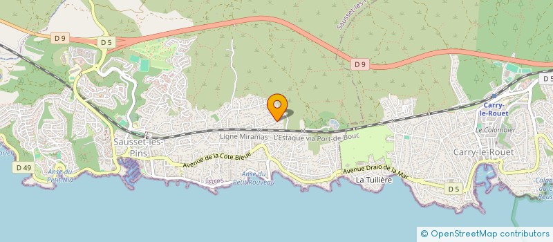 localisation de l'entreprise POMSHOWBEAUTY  SAUSSET-LES-PINS