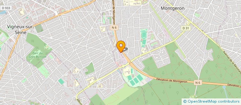 localisation de l'entreprise PON INVEST à MONTGERON