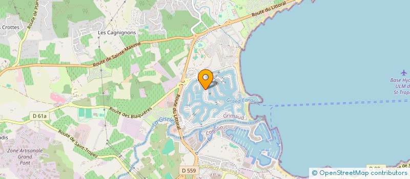 localisation de l'entreprise PONANT 2019 à GRIMAUD