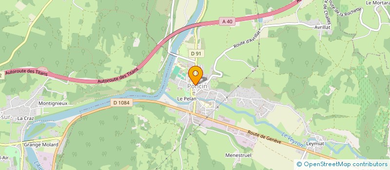 localisation de l'entreprise PONC'AIN SPORTS à PONCIN