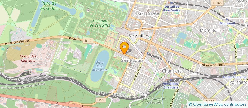 localisation de l'entreprise PONCAGE ET CRISTALLISATION DE MARBRE à VERSAILLES