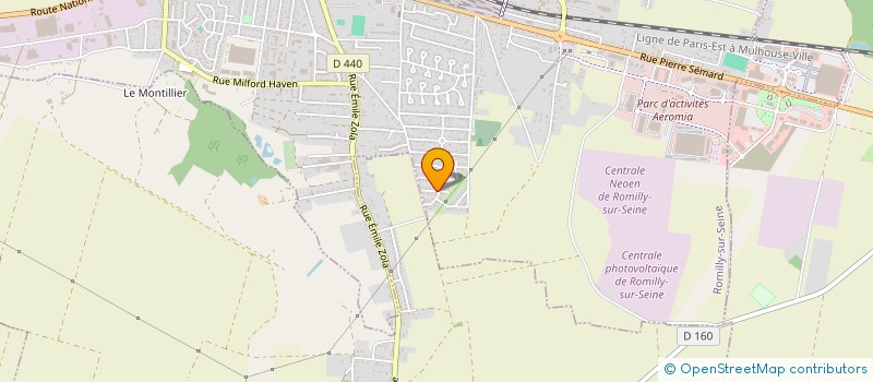 localisation de l'entreprise PONCE ET FILS à ROMILLY-SUR-SEINE
