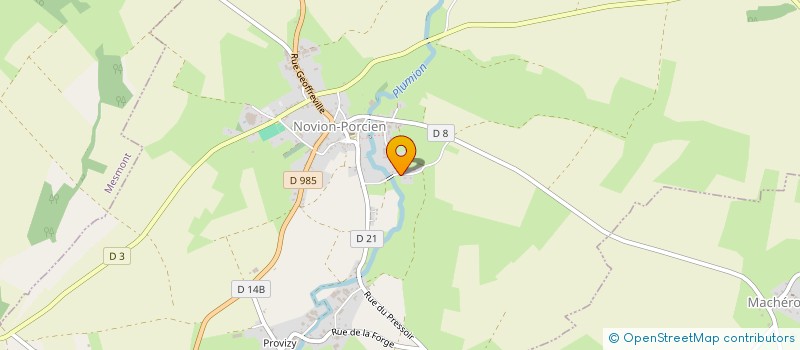 localisation de l'entreprise PONCE-PERIN  NOVION-PORCIEN