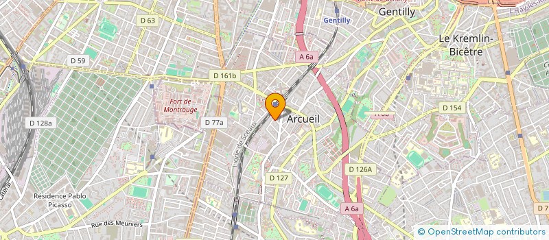 localisation de l'entreprise PONCEAU BESSIS  ARCUEIL