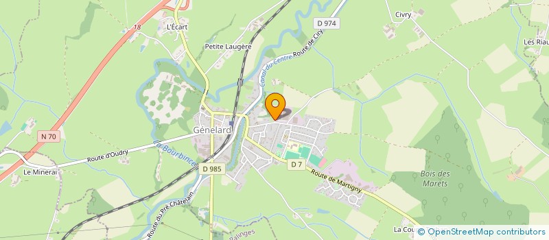 localisation de l'entreprise PONCEBLANC SERVICE INGENIERIE à GENELARD