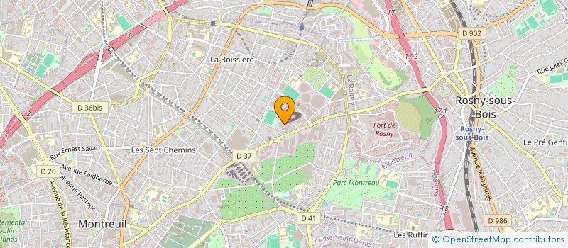 localisation de l'entreprise PONCELET FINANCES à MONTREUIL