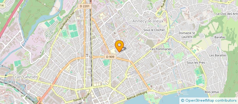 localisation de l'entreprise PONCET à ANNECY