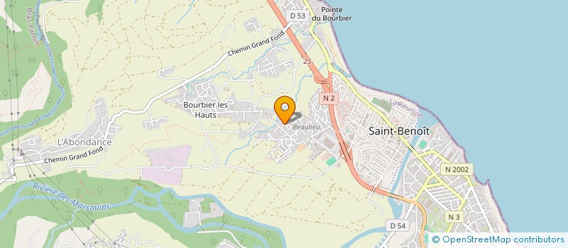 localisation de l'entreprise PONCET  SAINT-BENOIT