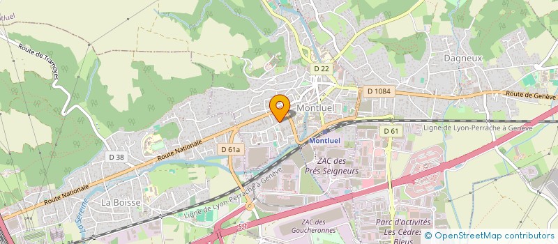 localisation de l'entreprise PONCET DISTRIBUTION à MONTLUEL