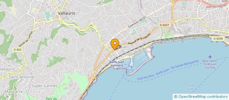 localisation de l'entreprise PONCET GARRIDO LE FONTENOY à VALLAURIS