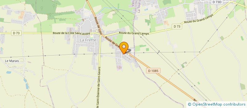 localisation de l'entreprise PONCET REMORQUES  LA FRETTE