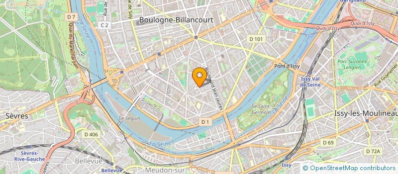 localisation de l'entreprise PONCHA à BOULOGNE-BILLANCOURT