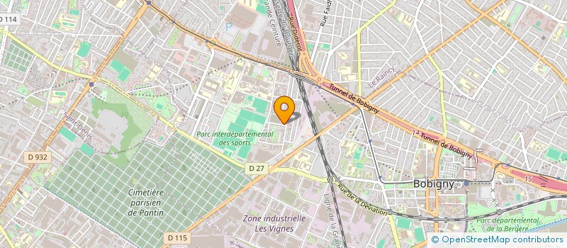 localisation de l'entreprise PONCHAUX JEAN LUC SARL  BOBIGNY