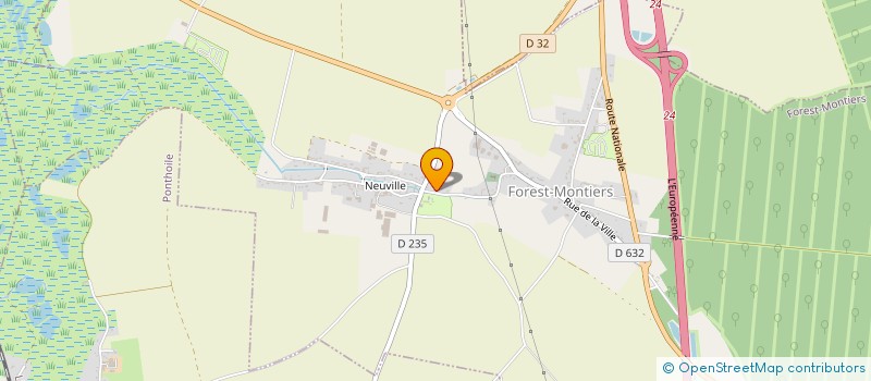 localisation de l'entreprise PONCHEL IMMO  FOREST-MONTIERS