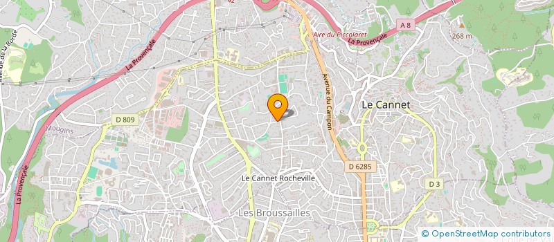 localisation de l'entreprise PONCHUDE à LE CANNET
