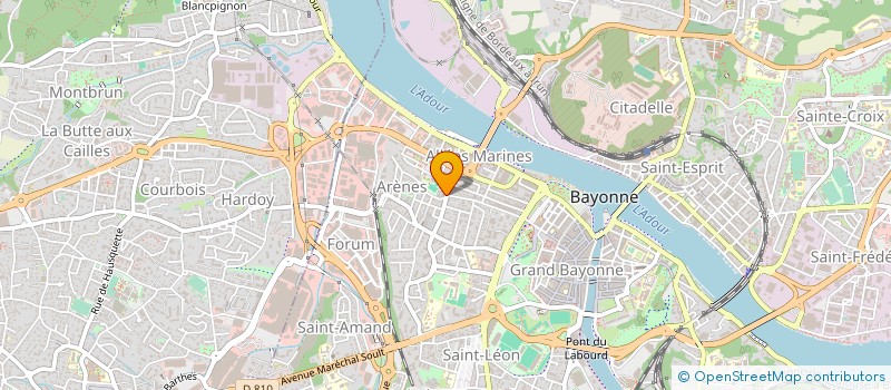 localisation de l'entreprise PONCINI SOC EXPLOITATION GARAGE ARMADA à BAYONNE