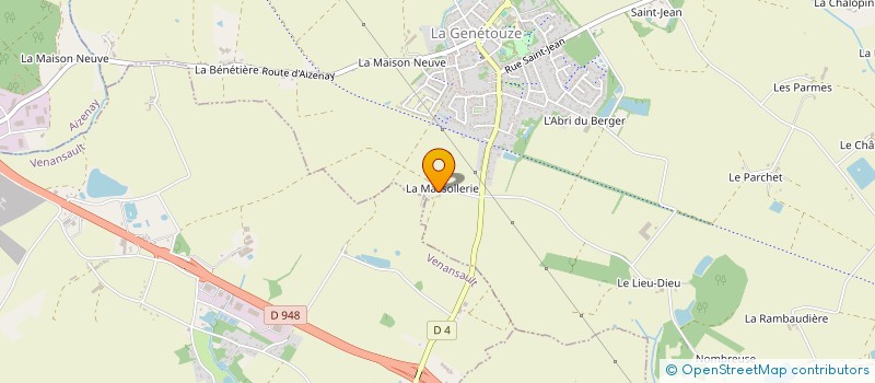 localisation de l'entreprise PONDEVY  LA GENETOUZE