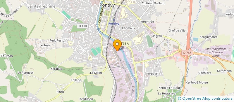 localisation de l'entreprise PONDI APPRO à PONTIVY