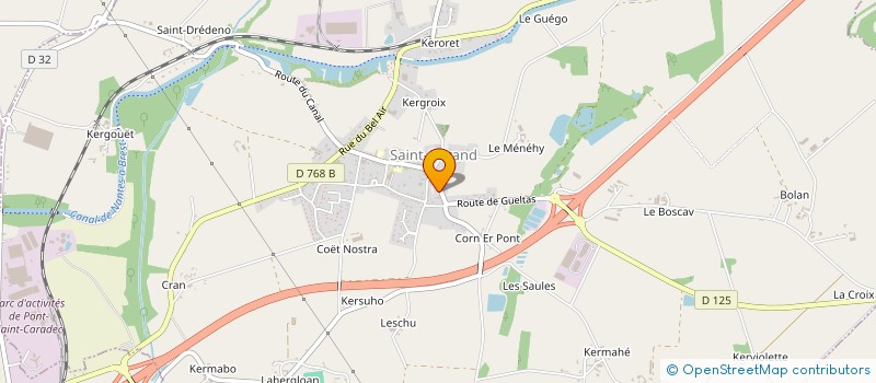 localisation de l'entreprise PONDI BREIZHCARS  SAINT-GERAND-CROIXANVEC