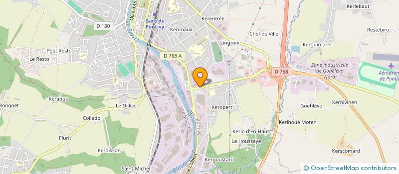 localisation de l'entreprise PONDI BUREAU à PONTIVY