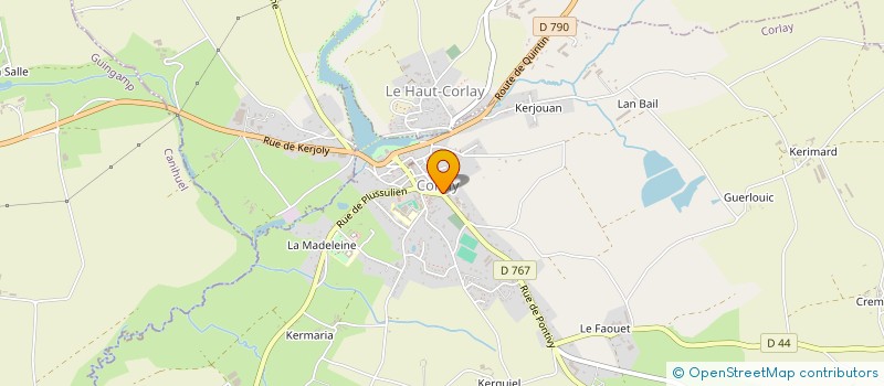 localisation de l'entreprise PONDI DAHER  CORLAY