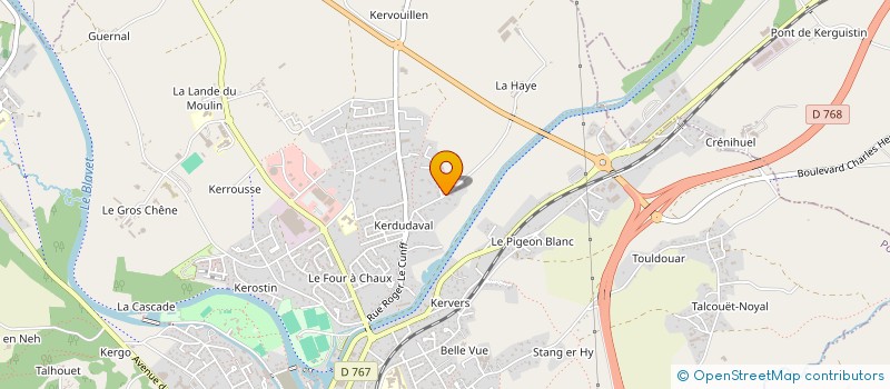 localisation de l'entreprise PONDI IMMO  PONTIVY