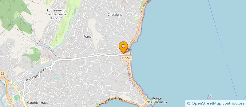 localisation de l'entreprise PONDICHERY 83 à SAINTE-MAXIME