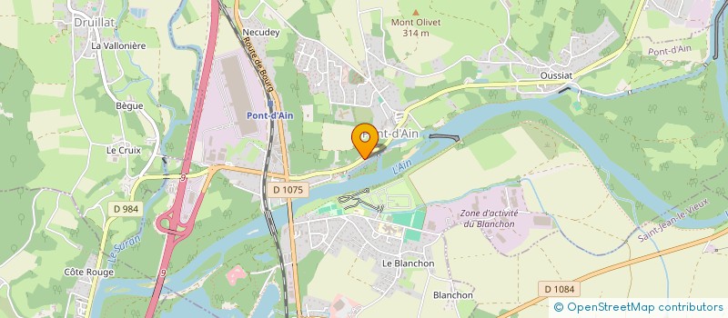 localisation de l'entreprise PONDINOISE  PONT-D'AIN