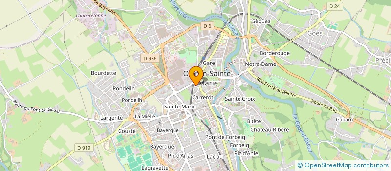 localisation de l'entreprise PONDIQUE  OLORON-SAINTE-MARIE