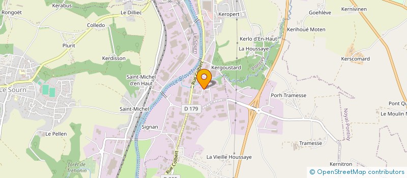 localisation de l'entreprise PONDISTRI à PONTIVY