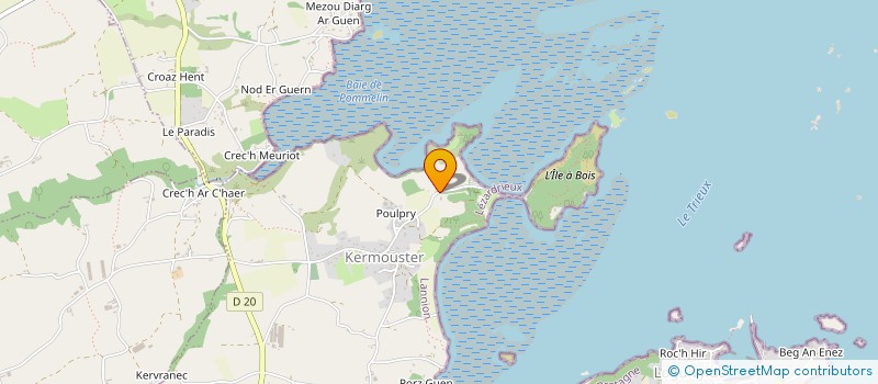 localisation de l'entreprise PONEY CLUB 9 RUE ILE A BOIS  LEZARDRIEUX