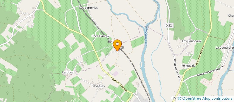 localisation de l'entreprise PONEY CLUB BOISRAGON à CHATEAUNEUF-SUR-CHARENTE