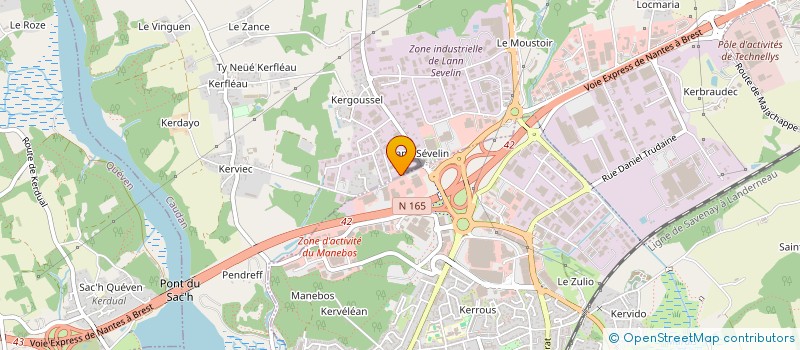 localisation de l'entreprise PONEY CLUB DE CAUDAN  CAUDAN