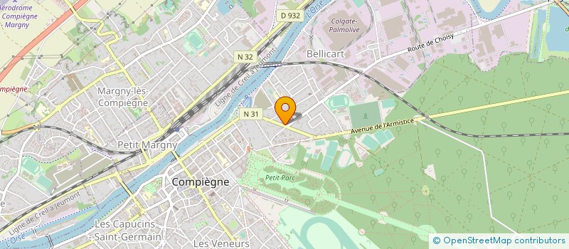 localisation de l'entreprise PONEY CLUB DE COMPIEGNE - LA JOYETTE à COMPIEGNE