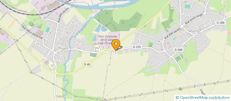 localisation de l'entreprise PONEY CLUB DE L'ESCAUT  MAING